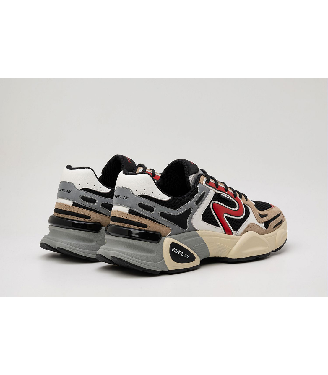 ボリュームソールハイテクスニーカー 詳細画像 ベージュ系 2